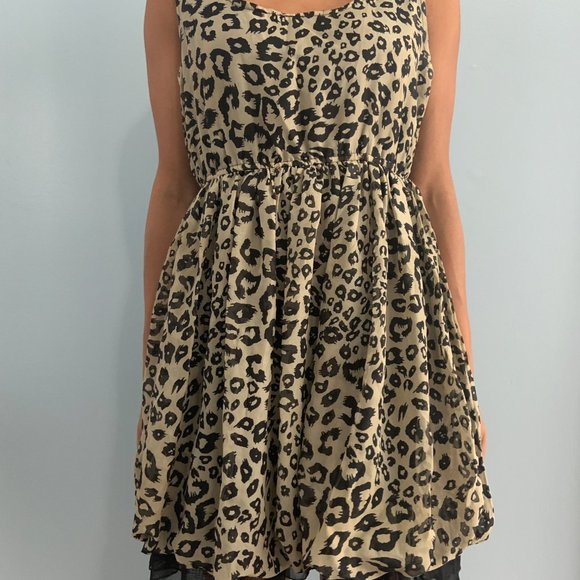 Leopard Print Formal Dress - Picture 2 of 3